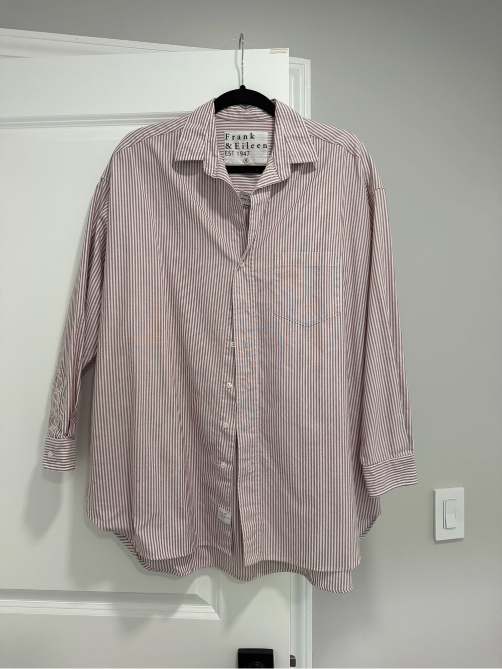 Frank & Eileen Shirley Wine Stripe Button-Down Shirt
